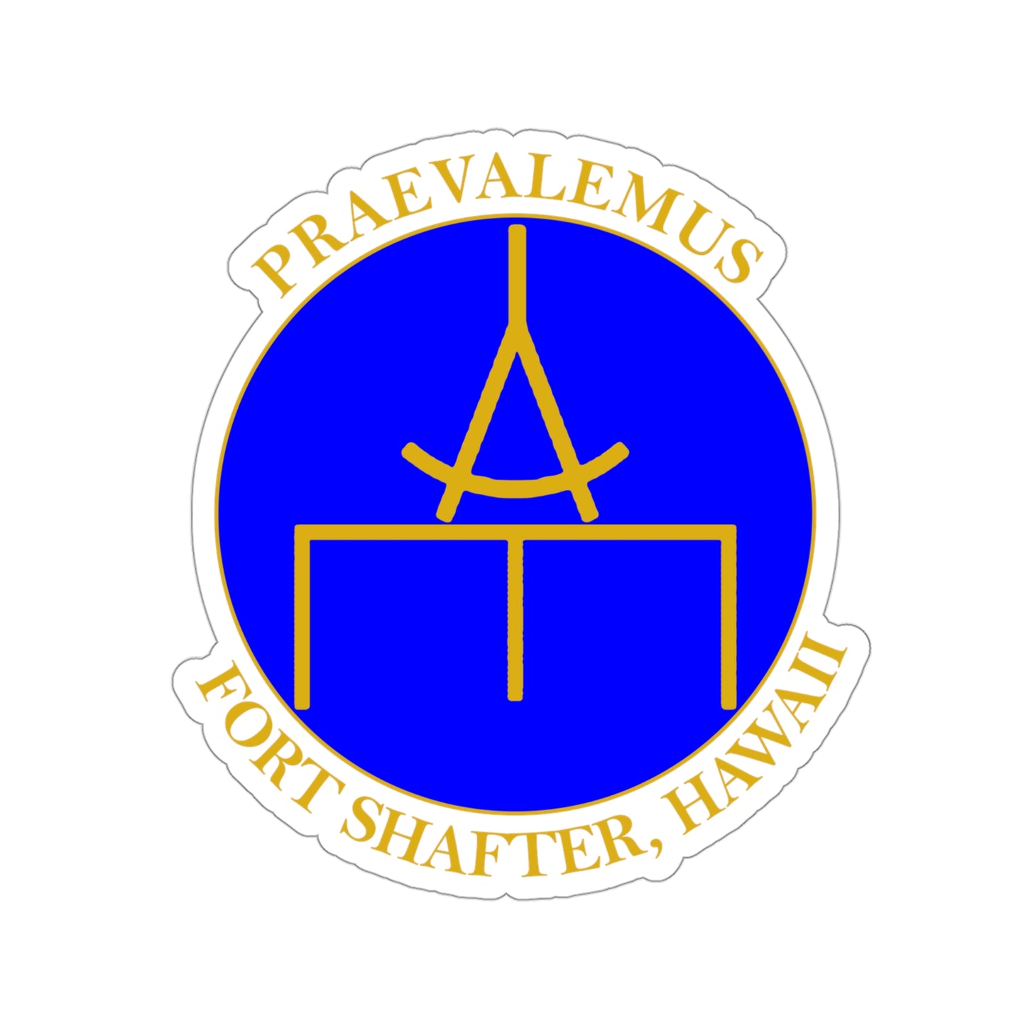 USARPAC, 5th Engineer Detachment, Geospatial Planning Cell Blue "Praevalemus" Sticker