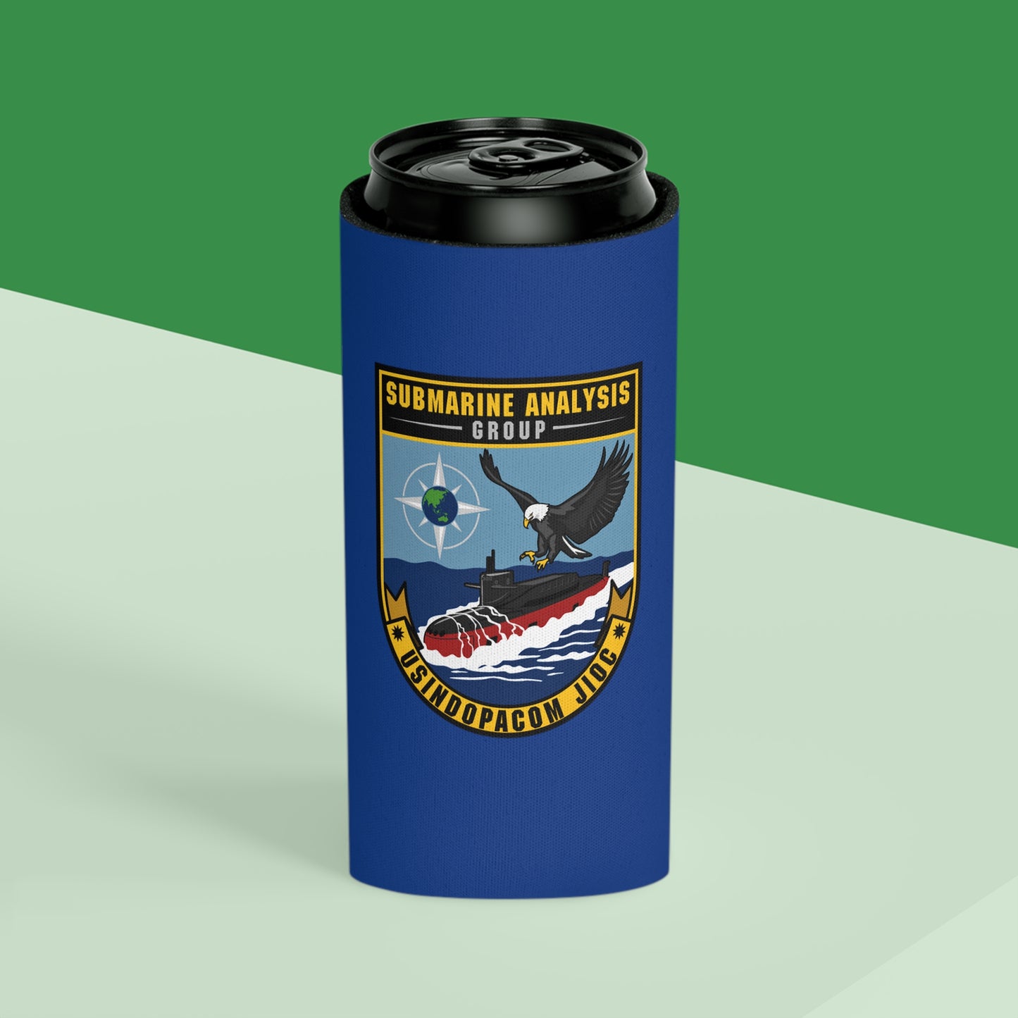 USINDOPACOM JIOC SAG Slim Can Cooler