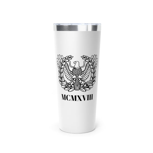 White Rising Eagle "1918" 22oz Insulated Tumbler