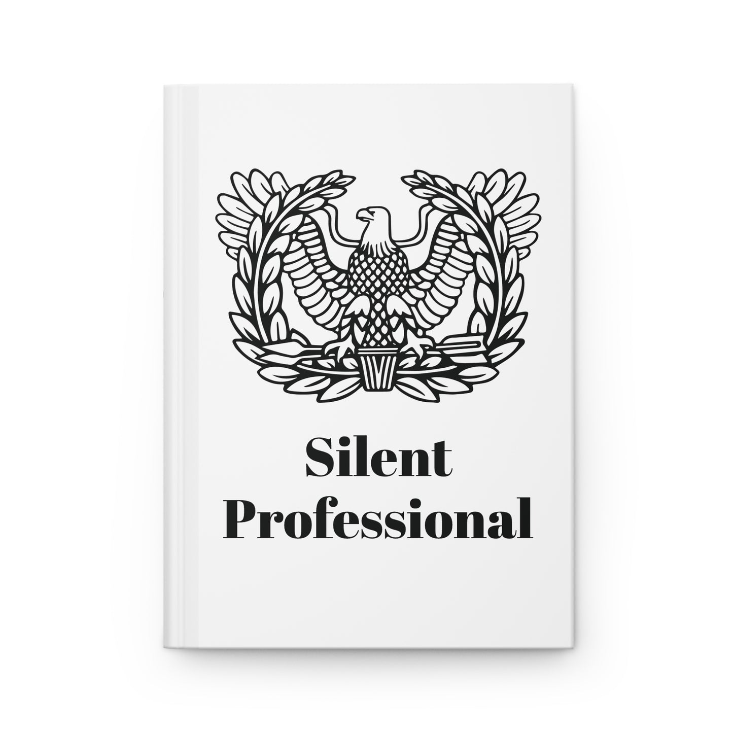 White Rising Eagle Silent Professional Hardcover Leader Book