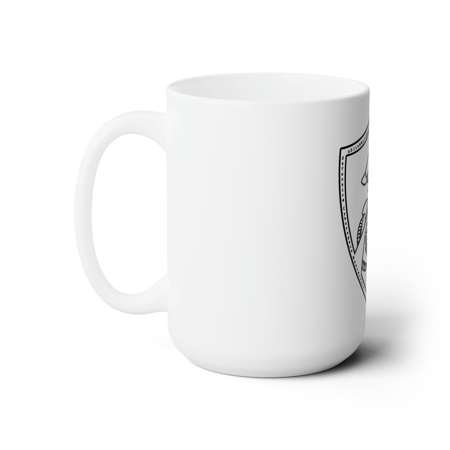 Defensive Cyber Ops White Ceramic Mug 15oz