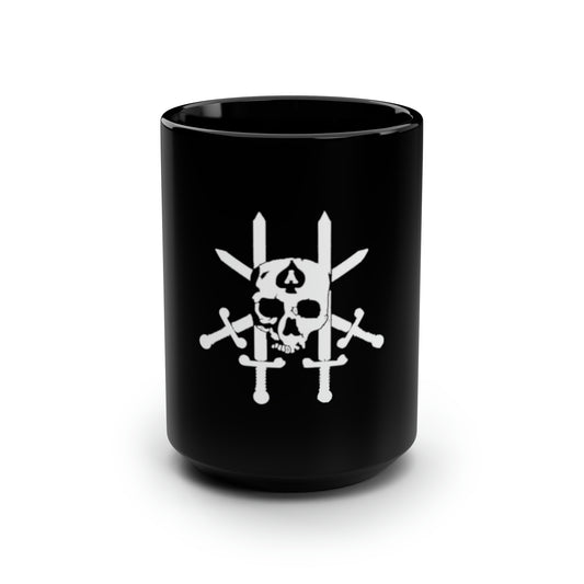 JCU Best Troop Skulls Black Ceramic Mug 15oz