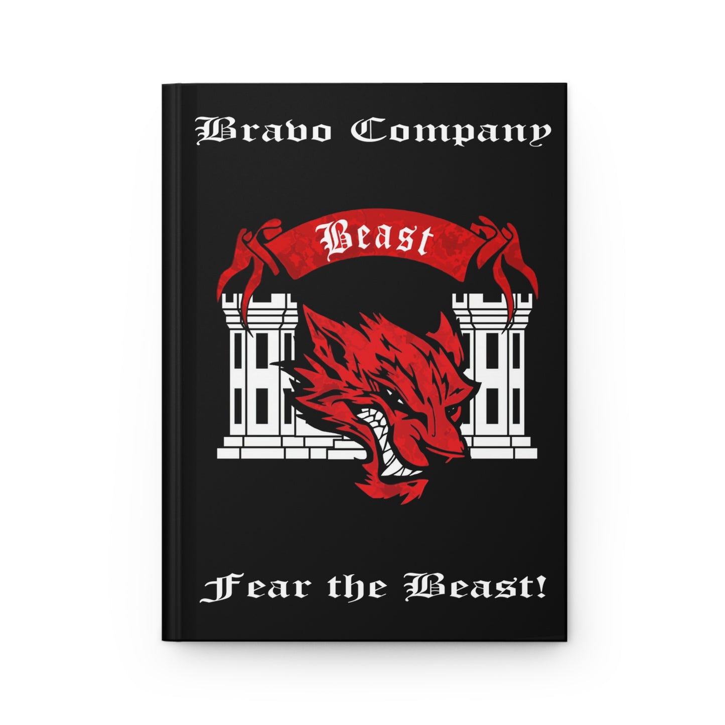 25ID Beast Company "White Fear the Beast" Red Camo Leader Book