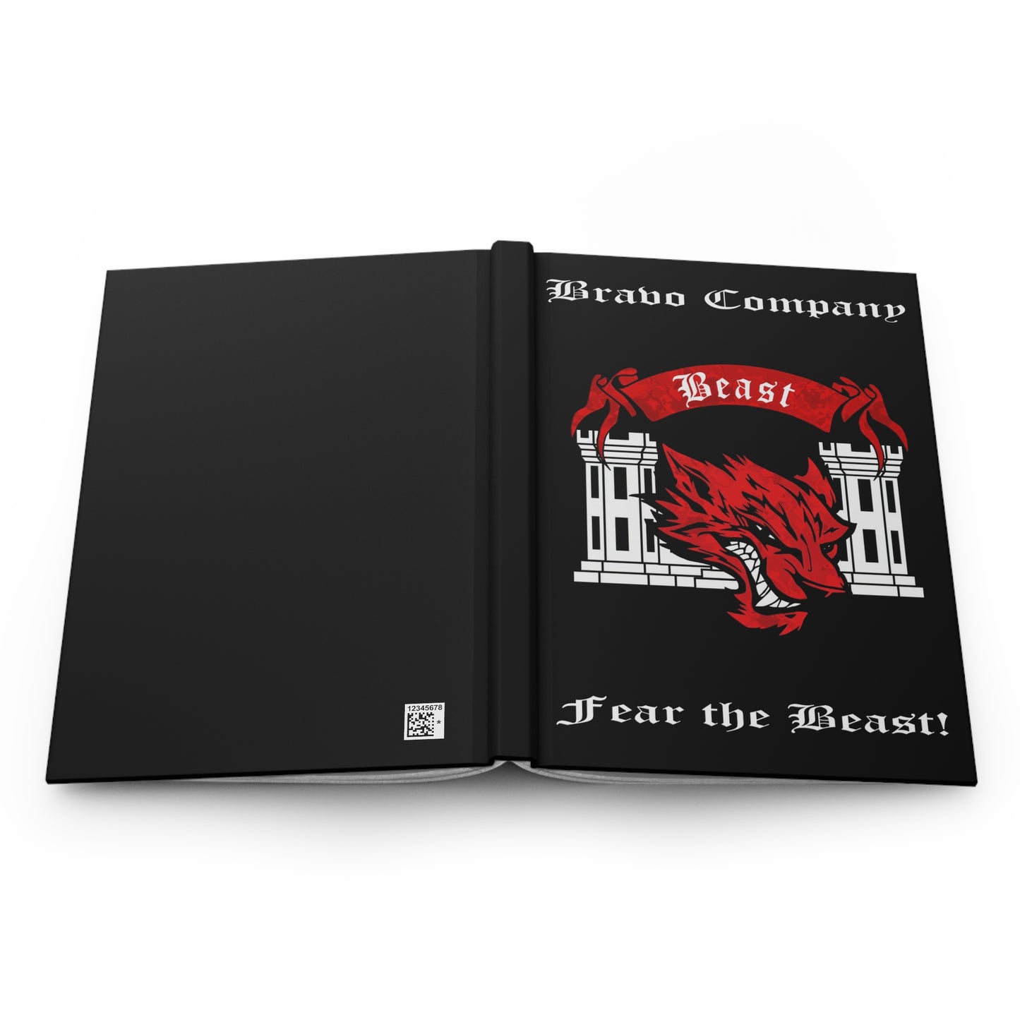 25ID Beast Company "White Fear the Beast" Red Camo Leader Book