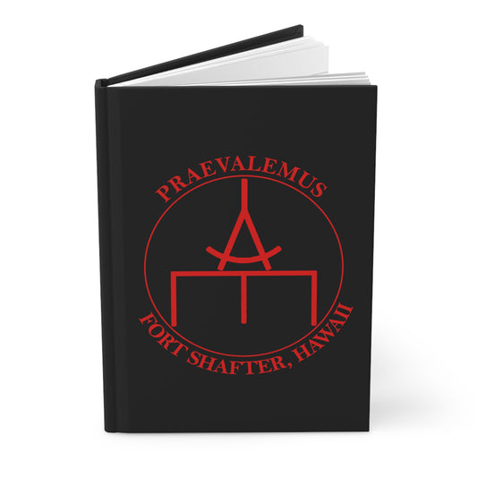 5th Engineer Detachment, Geospatial Planning Cell Praevalemus Red and Black Hardcover Leader Book