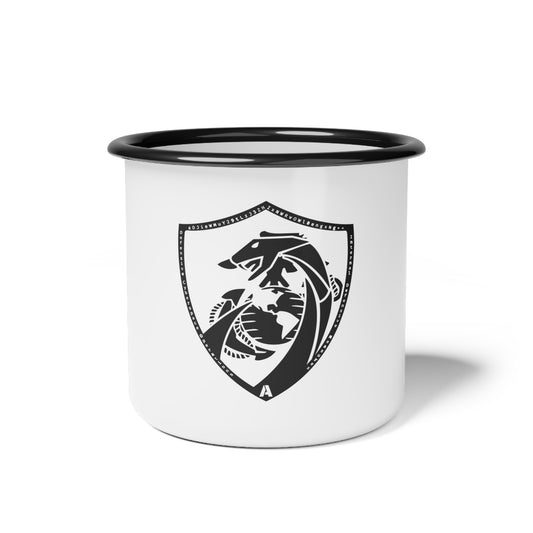 Defensive Cyber Ops White and Black 12oz Field Cup