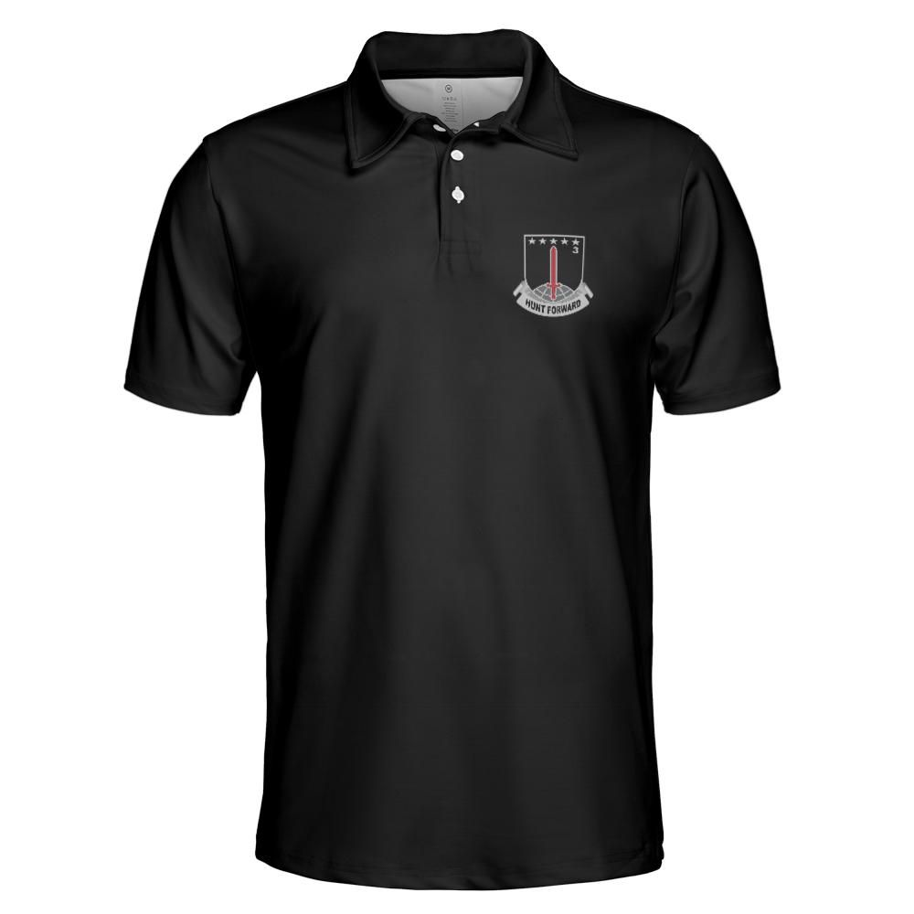 3MDTF Hunt Forward Black Performance Collared Shirt – OmnisApparel