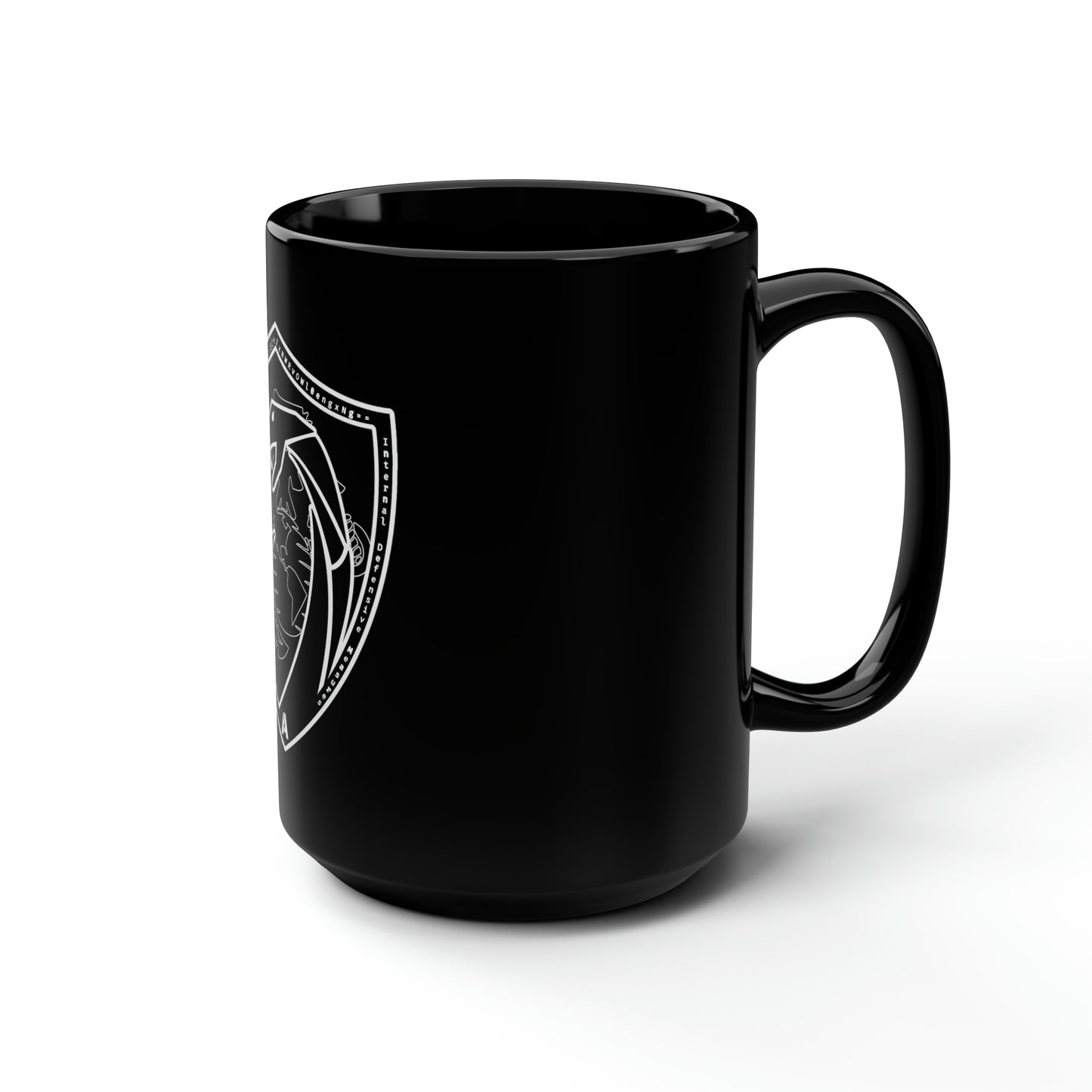 Defensive Cyber Ops Black Ceramic Mug 15oz