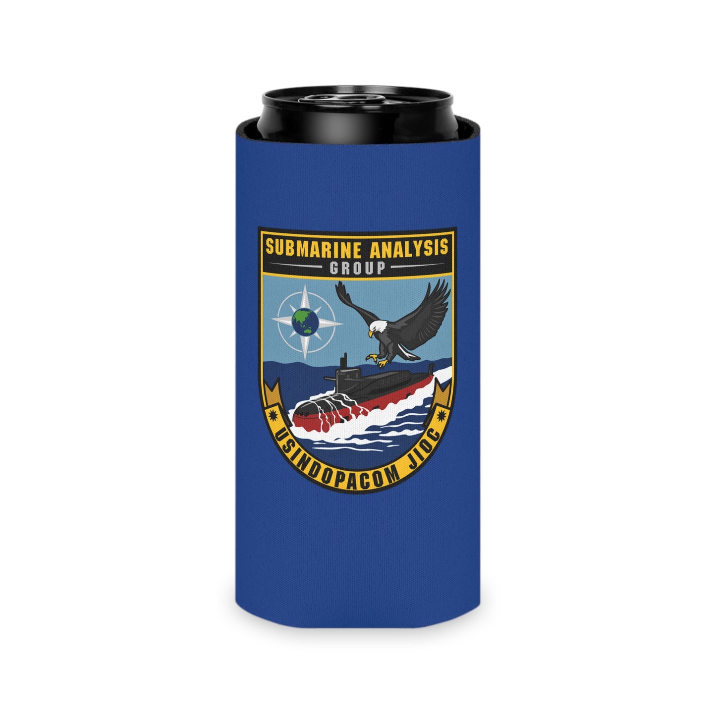 USINDOPACOM JIOC SAG Slim Can Cooler