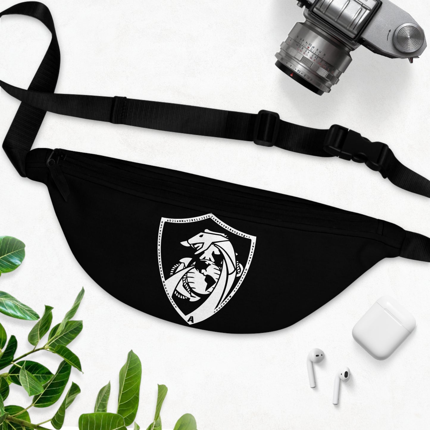 Defensive Cyber Ops Black and White Dumpy Pouch