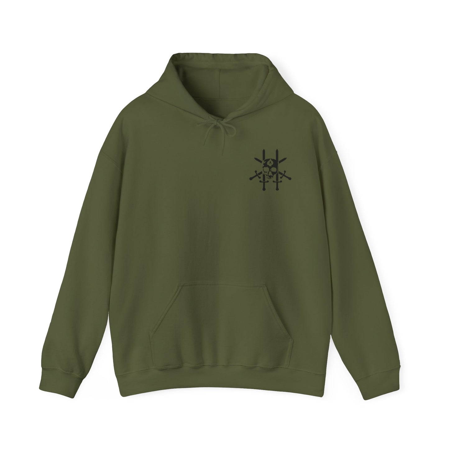 JCU Best Troop Skulls Subdued Hooded Sweatshirt