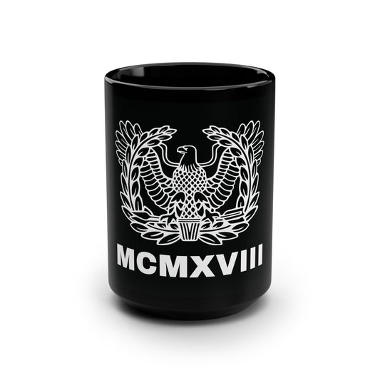 Black Rising Eagle MCMXVIII 15oz Mug