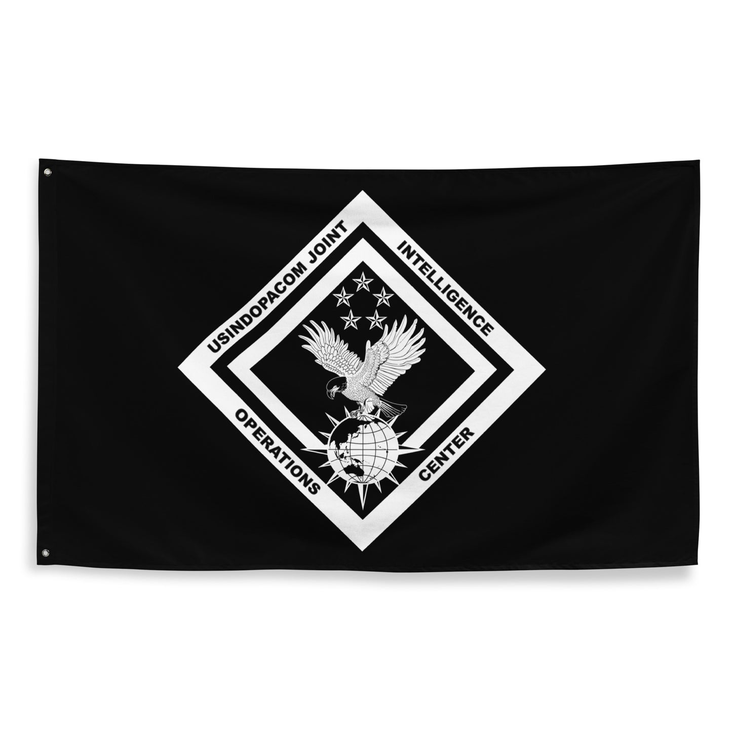 USINDOPACOM JIOC Black and White Flag 56″ × 34″