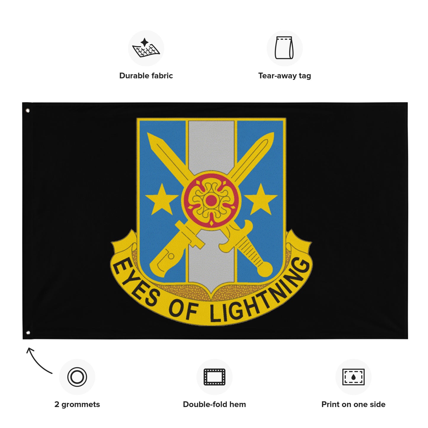 125th IEW BN Flag 56″ × 34″