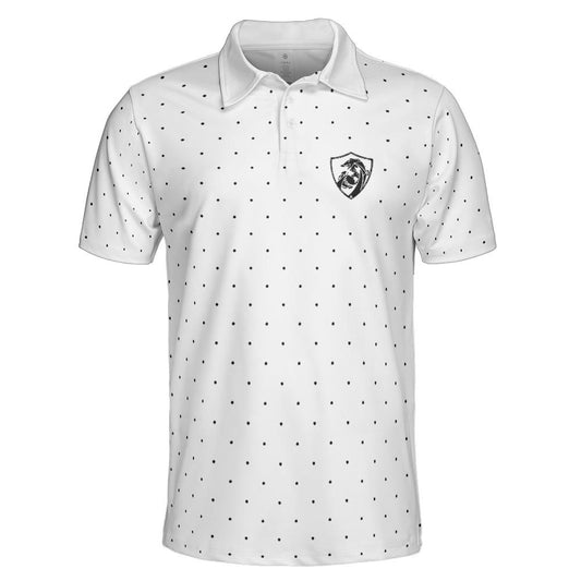 Black Spotted White Spotted Marine Defensive Cyber Performance Collared Shirt