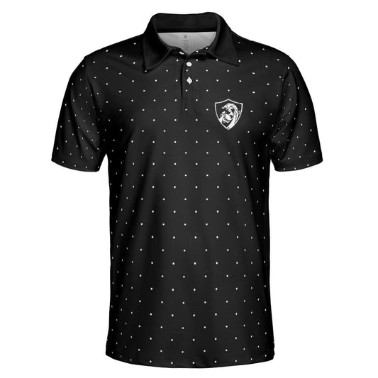 White Spotted Marine Defensive Cyber Performance Collared Shirt