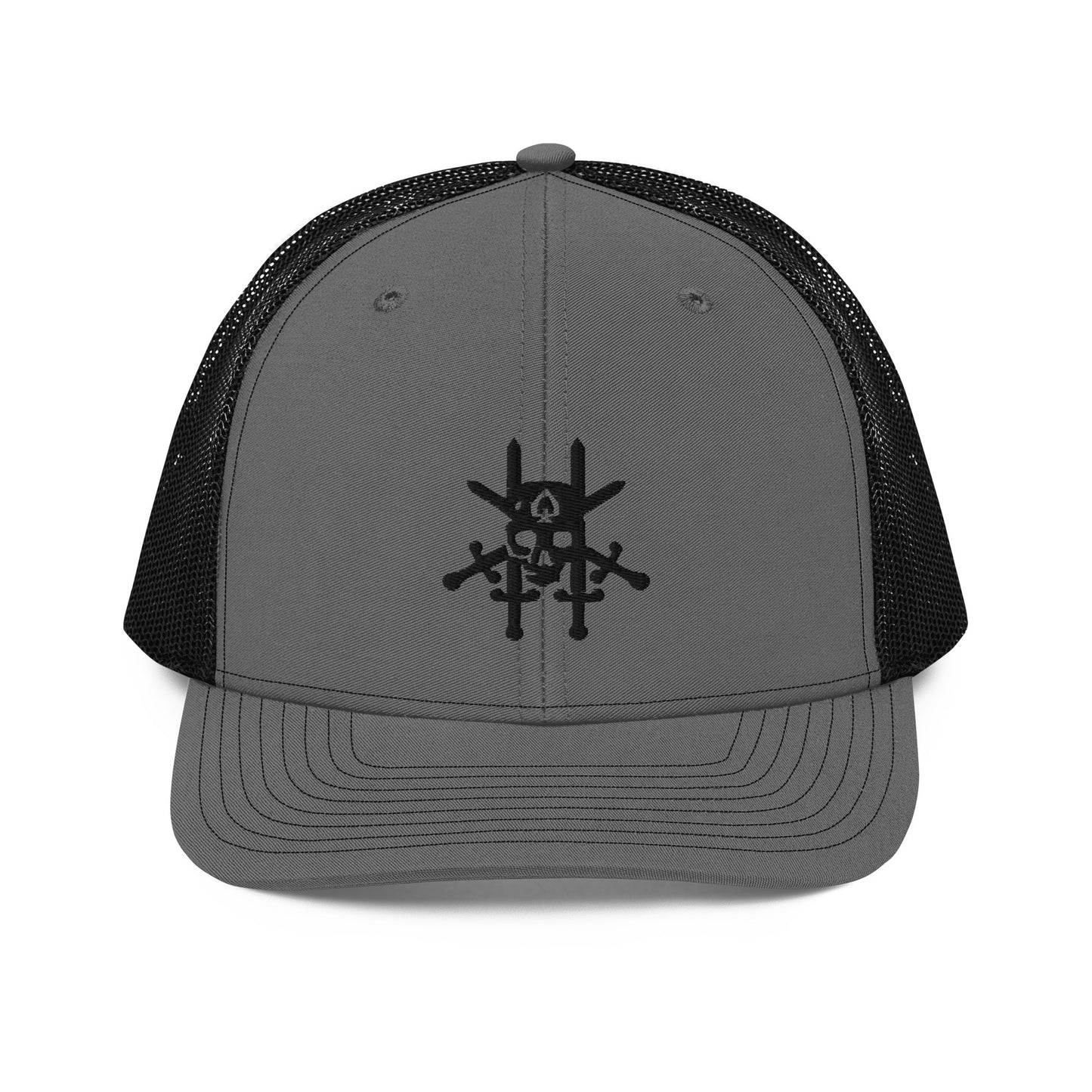 JCU Best Troop Black Skull Trucker Hat