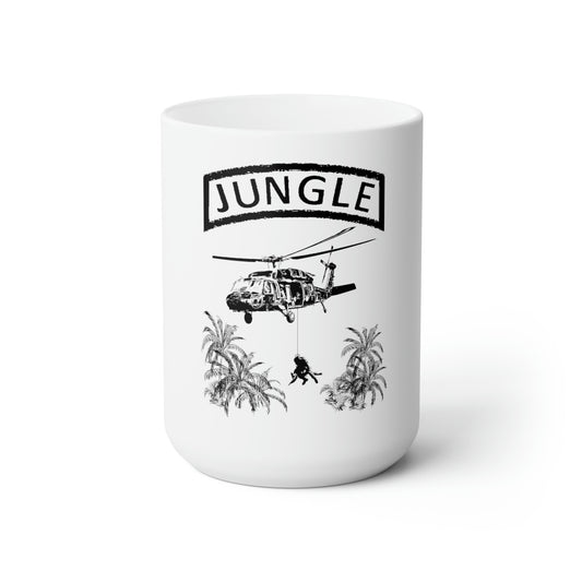 LA Jungle Penetrator White Ceramic Mug 15oz