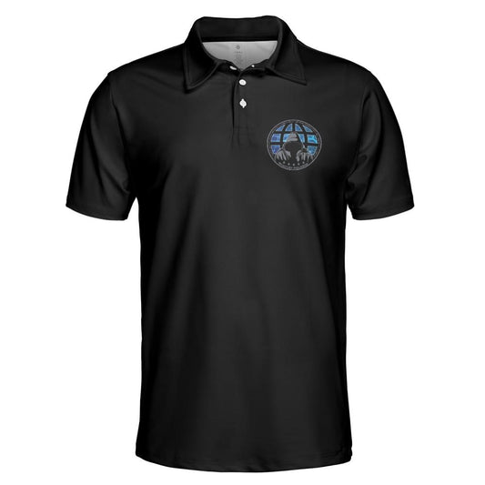 3MDTF, MDEB Black Performance Collared Shirt